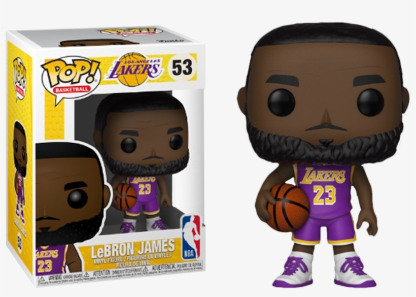 Lebron James Nba La Lakers Purple Jersey Fanatics Exclusive - Pop Vinyl, transparent png