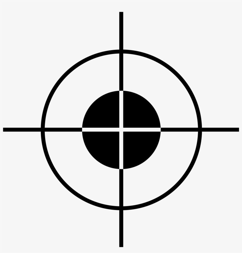 Crosshair Target Visor Sightings Free Image - Sniper Target Png, transparent png