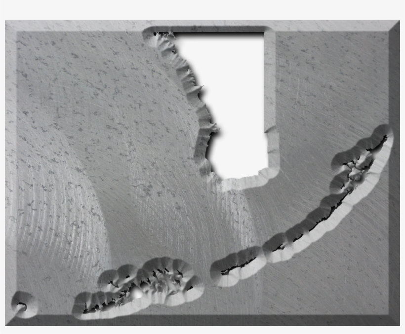 A Map Of Monroe With The Map Area Carved Out Of A Rough - Monochrome, transparent png
