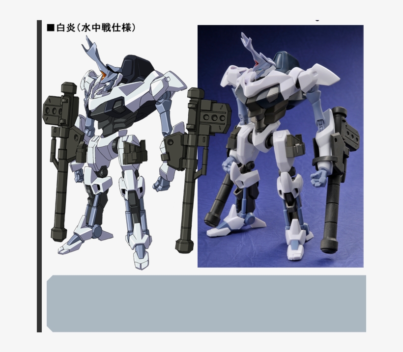 Byakuen Underwater - Custom Knightmare Frame Figures, transparent png