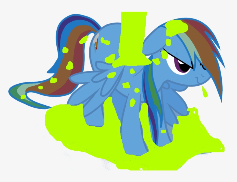Rainbow Dash, Safe, Slime - Rainbow Dash Vs Slime, transparent png