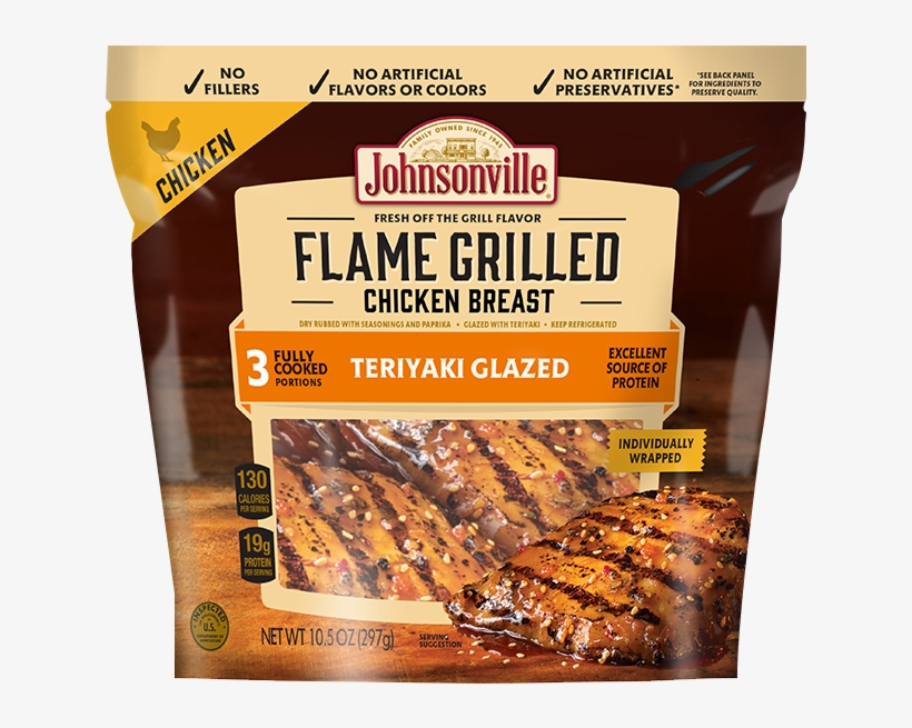Product Image - Johnsonville Teriyaki Grilled Chicken Breast, transparent png