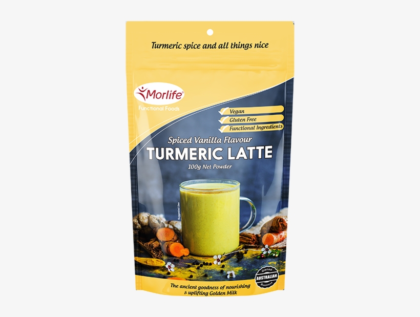 Turmeric Latte Spiced Vanilla Flavour 100g - Morlife Turmeric Latte Spiced Vanilla Flavour S1701628, transparent png
