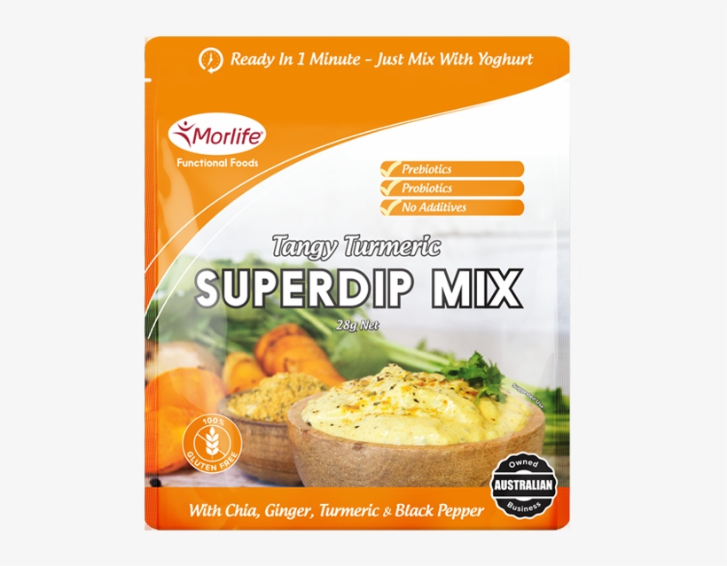 Tangy Turmeric Superdip Mix 28g - Morlife Superdip Mix 28g (4 Serves) : Tangy Turmeric, transparent png