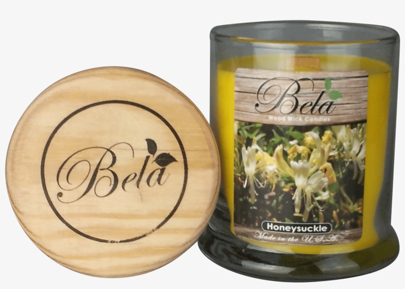 Honeysuckle Wood Wick Candle 9 Oz - Bela Bwm-15 Honeysuckle Wax Melts / Tarts / Cubes -, transparent png