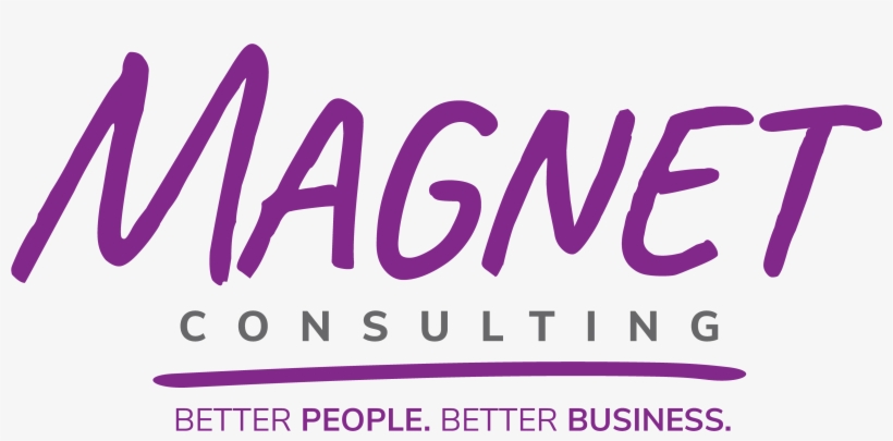 Magnet Logo With Tagline - Graphic Design, transparent png
