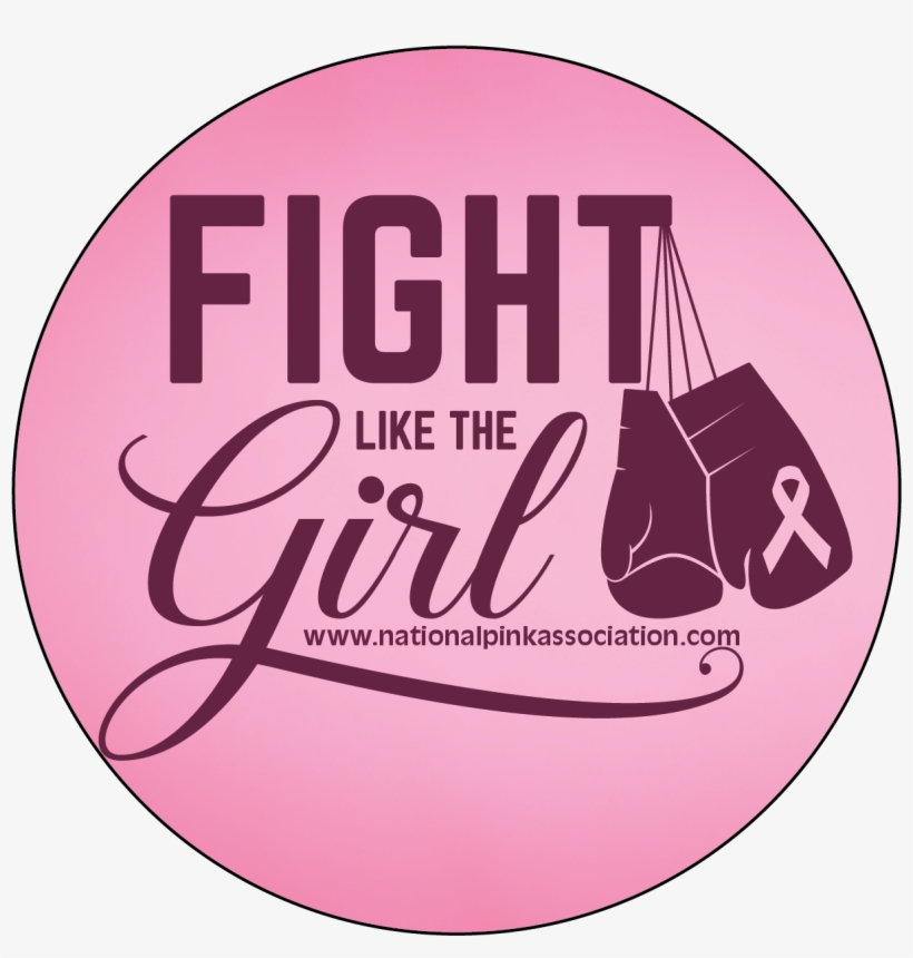 Association Circle Magnet - Breast Cancer Awareness Fight Like A Girl, transparent png