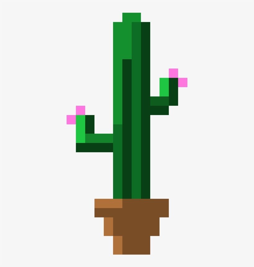 Pixel Cactus Png Clipart Stock - Cactus Pixel Art Png, transparent png