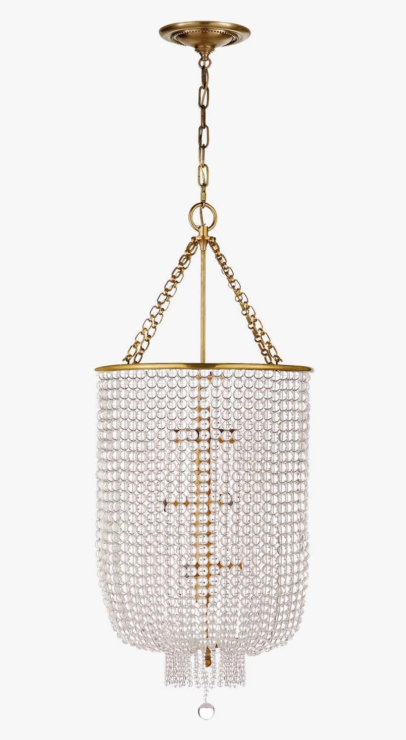 Jacqueline Long Chandelier In Hand-rubbed Antique Brass - Visual Comfort Jacqueline Chandelier, transparent png