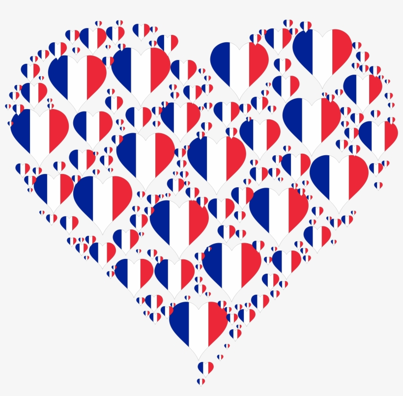 Medium Image - Flag France Heart Shirt, transparent png