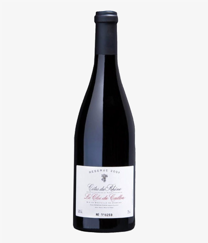 Clos Du Caillou La Reserve Cotes Du Rhone 2010 - Glass Bottle, transparent png