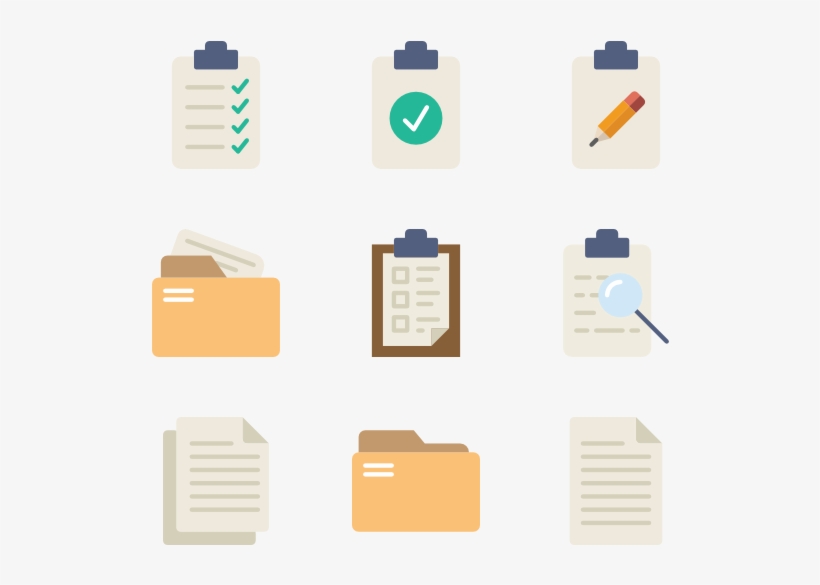 Files And Folders - Flat Icon Computer Folder, transparent png