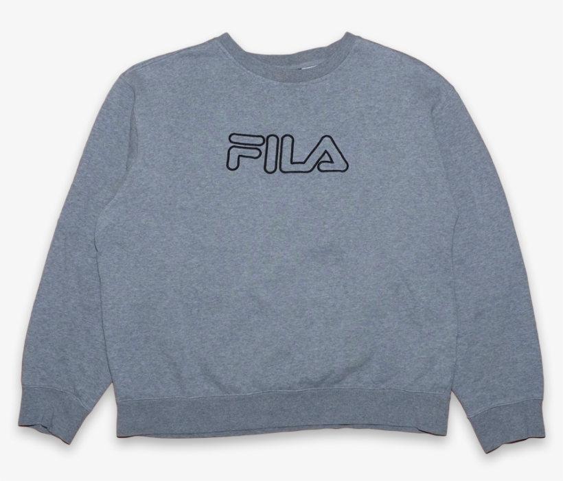 Vintage Fila Logo Sweatshirt Medium - Fila, transparent png