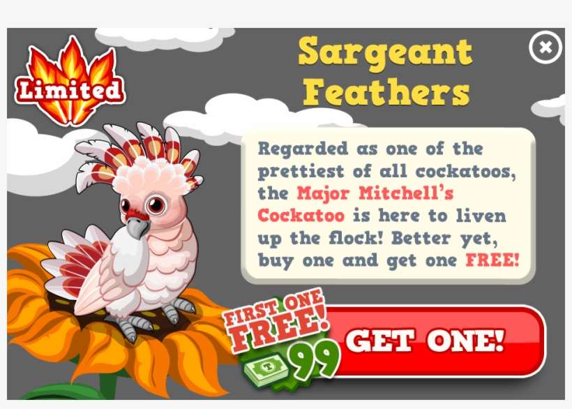 Major Mitchells Cockatoo Modal - Major Mitchell's Cockatoo, transparent png