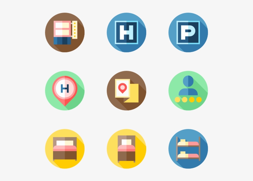 Hotel Services - E Commerce Flat Icon, transparent png