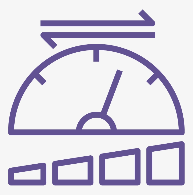 Performance Icon - Speedometer Line Icon, transparent png