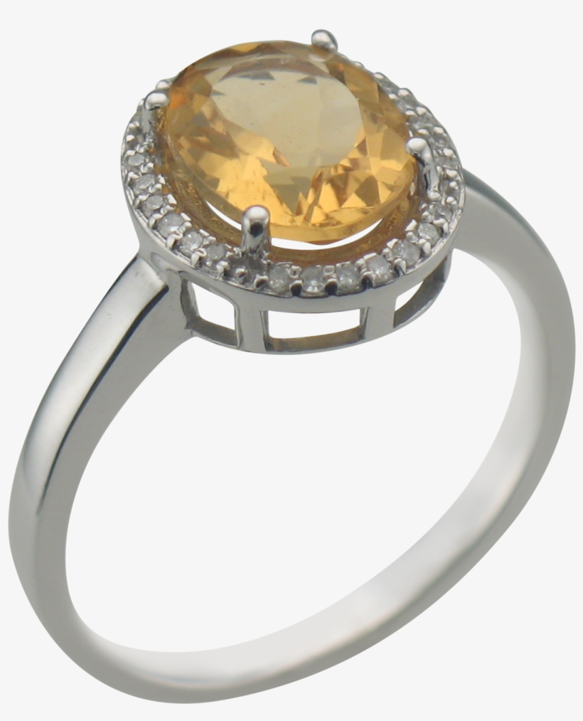 60 Carat Citrine Diamond Halo Ring, transparent png