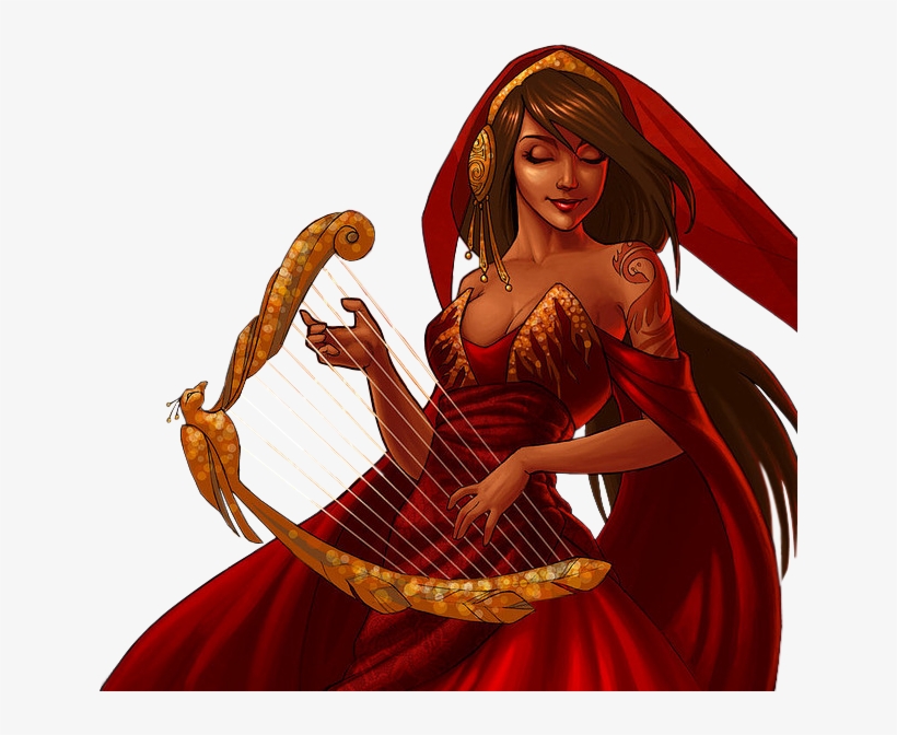Mtfp 467 Harp Player - Illustration, transparent png