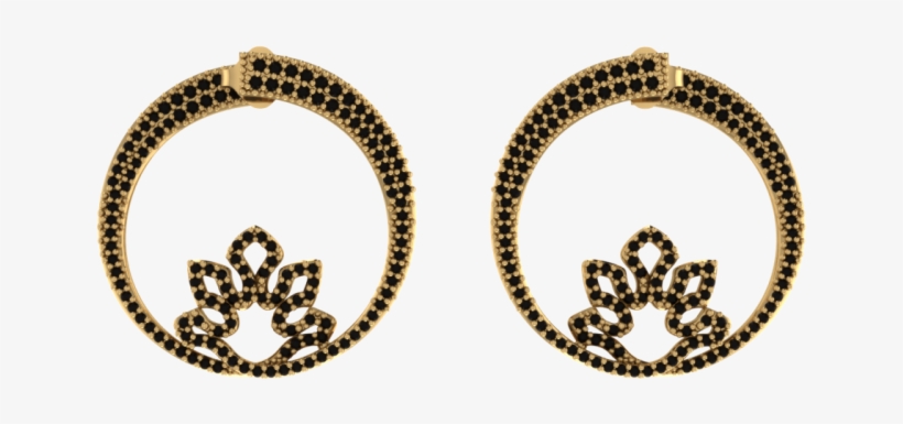 Brinco Coroa Star - Rhodium, transparent png