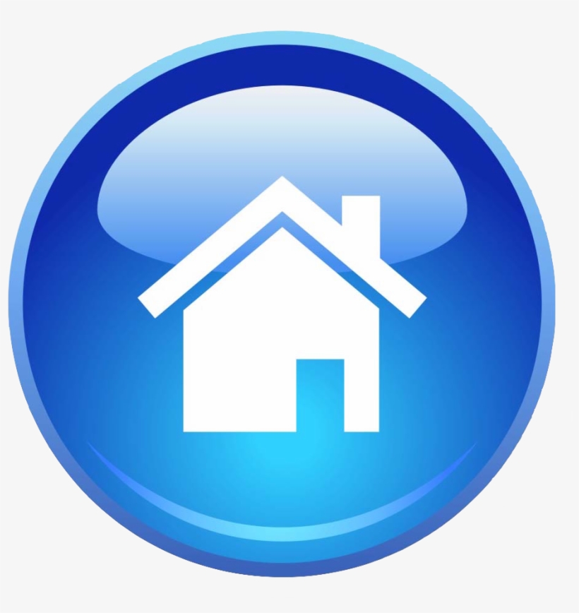 Arizona - Blue Home Icon Png, transparent png
