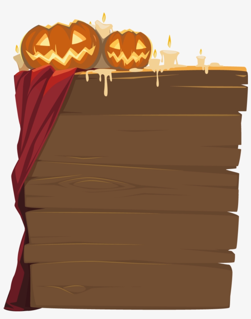 Halloween Wooden Sign Png, transparent png