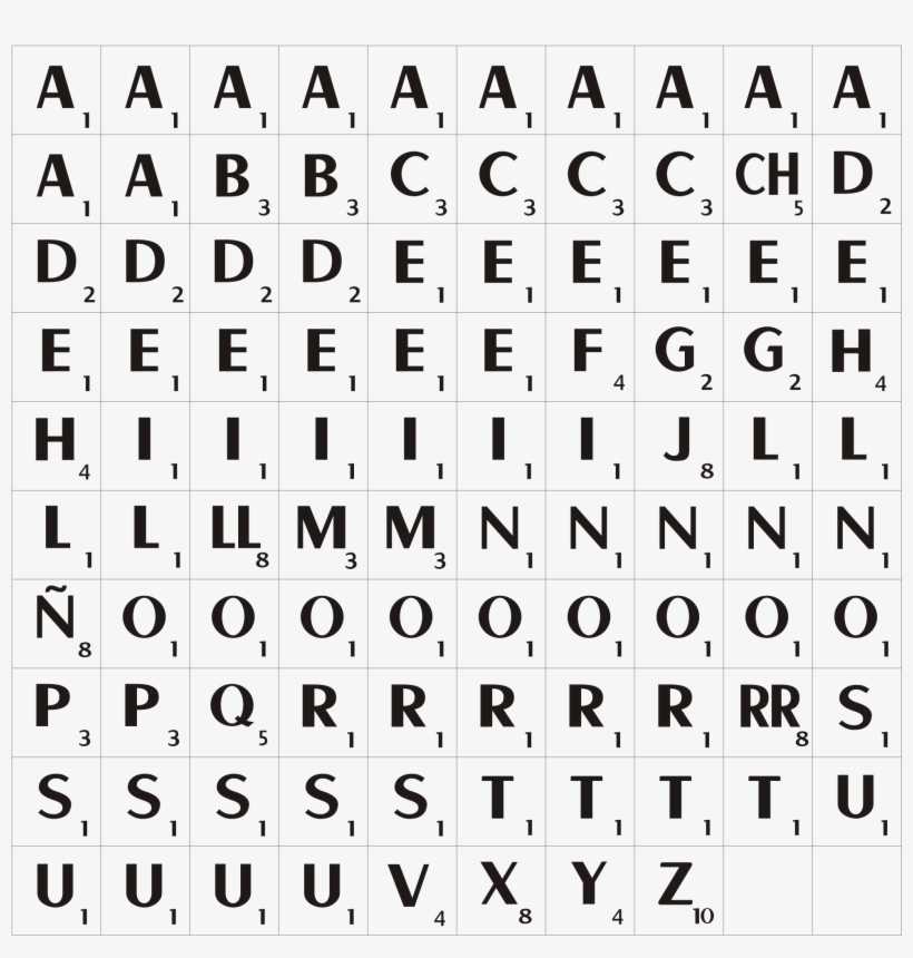 Open - Toyland Plastic Scrabble Tiles - Complete Replacement, transparent png