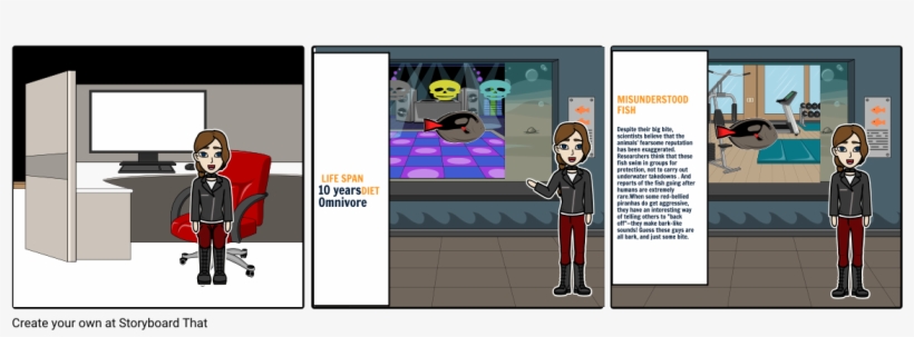 Misunderstood Piranha - Cartoon, transparent png