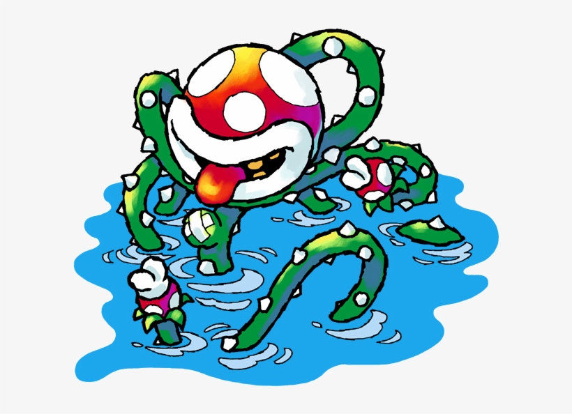 Naval Piranha Artwork - Piranha Plant Yoshi's Island, transparent png