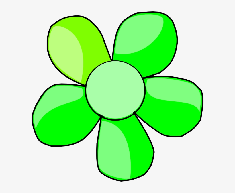 Green Daisy Flower Clip Art, transparent png