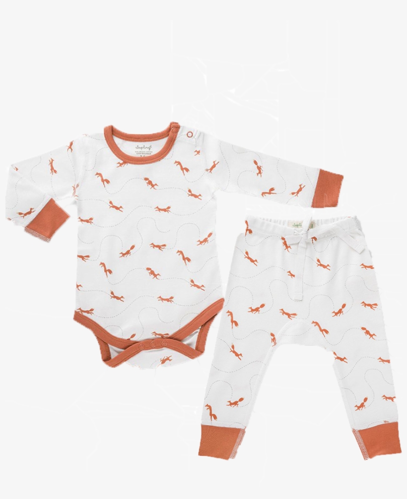 Sapling Organic Baby Set, Signore Fox - Bodysuit, transparent png