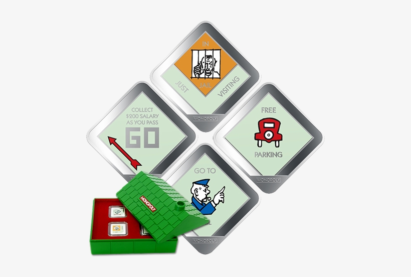 Monopoly - Coasters Set Of 4, transparent png