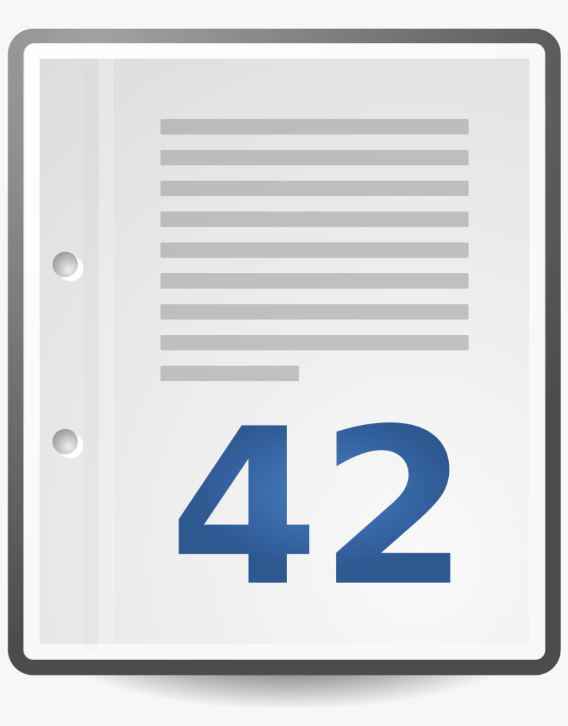 Text Document With Page Number Icon - Page Number Icon Png, transparent png