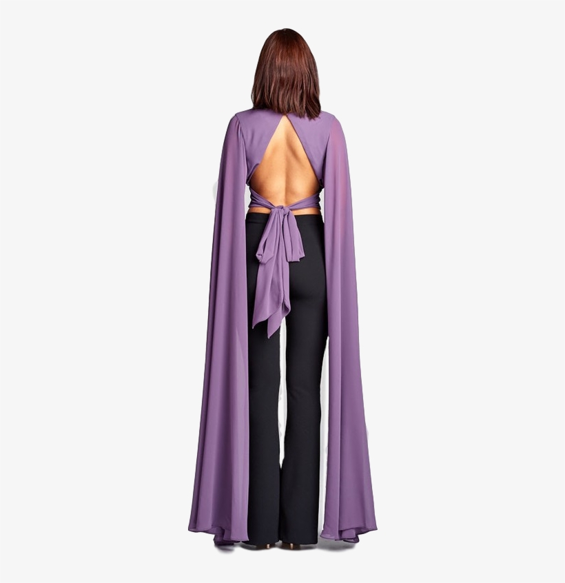 Purple Rain Cape Blouse - Purple Rain, transparent png