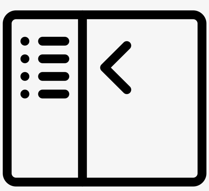 Hide Sidepanel Icon - Icon, transparent png