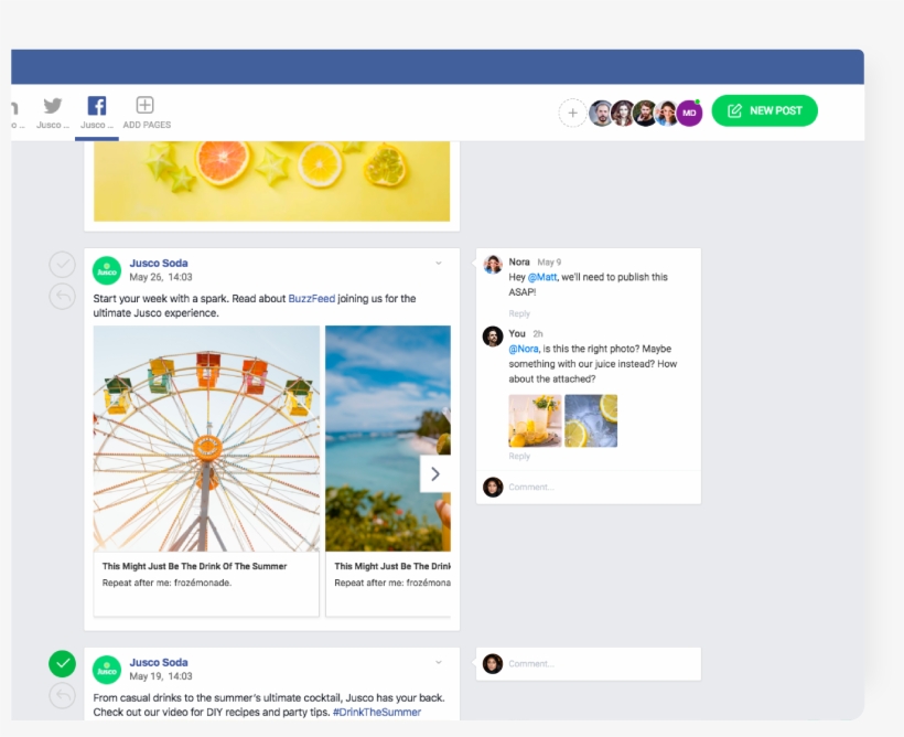 Buffer Alternative Social Media Collaboration Platform - Planable, transparent png