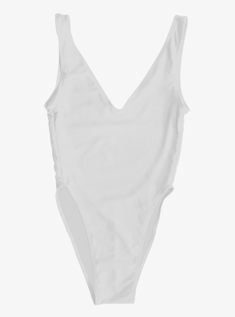 Low V Neck One-piece With High French Cut Bottom - Kovey - The Surfari Style 1, transparent png