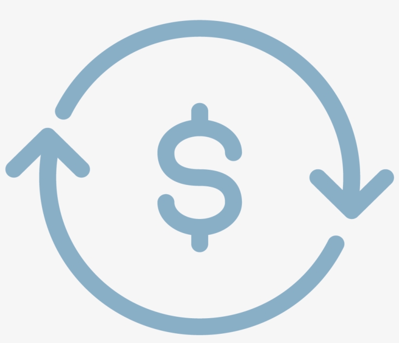 Investor Focus Icon Of A Dollar Sign With Arrows Circling - Money, transparent png