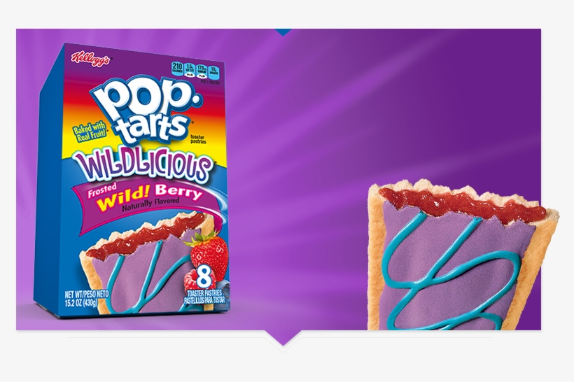 8907872 - Kellogg's Pop Tarts Wild Berry, transparent png