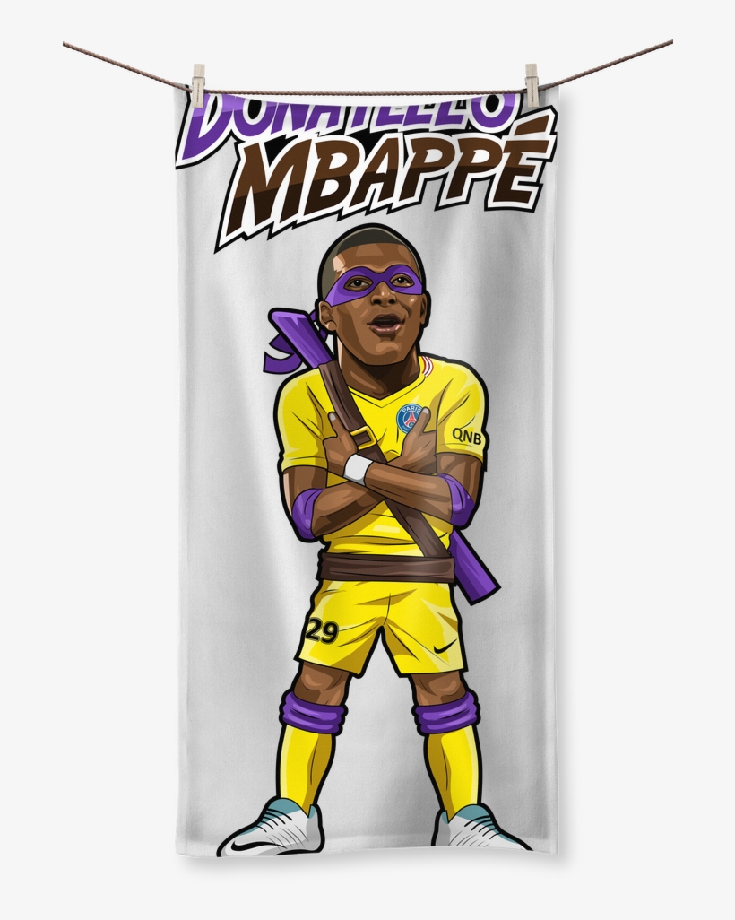 Donatello Mbappe ﻿sublimation All Over Towel - T-shirt, transparent png