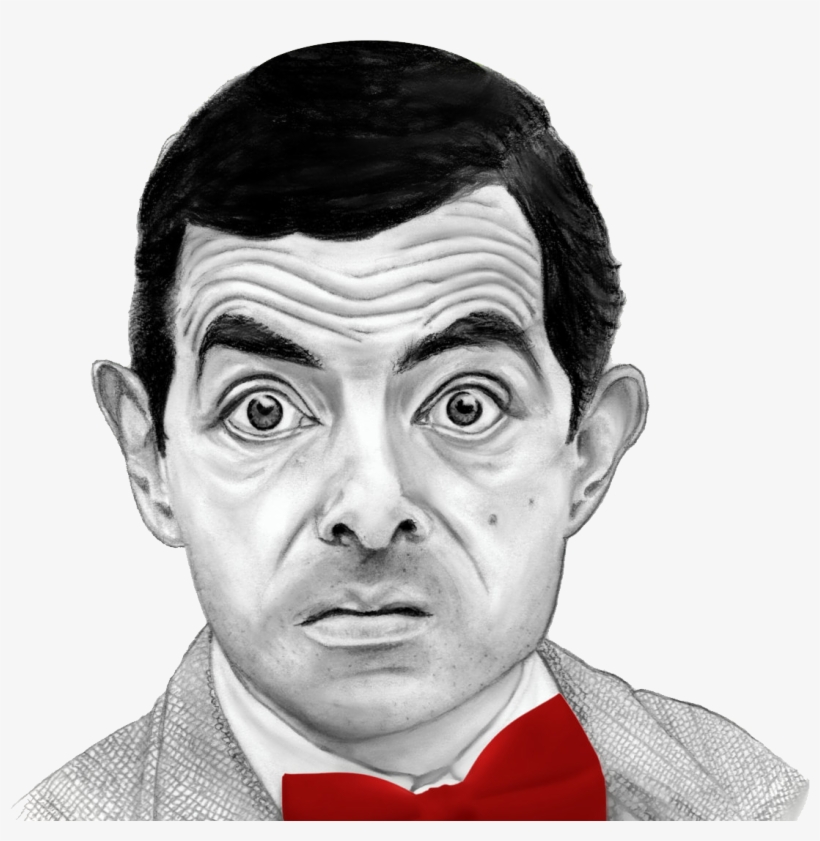 Download - Mr Bean Portrait Drawing, transparent png