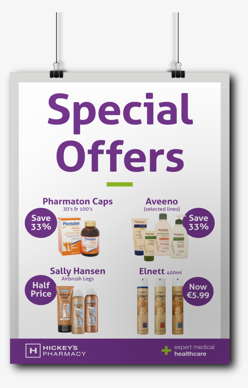 Special Offers Poster - Pharmacy Product Poster, transparent png