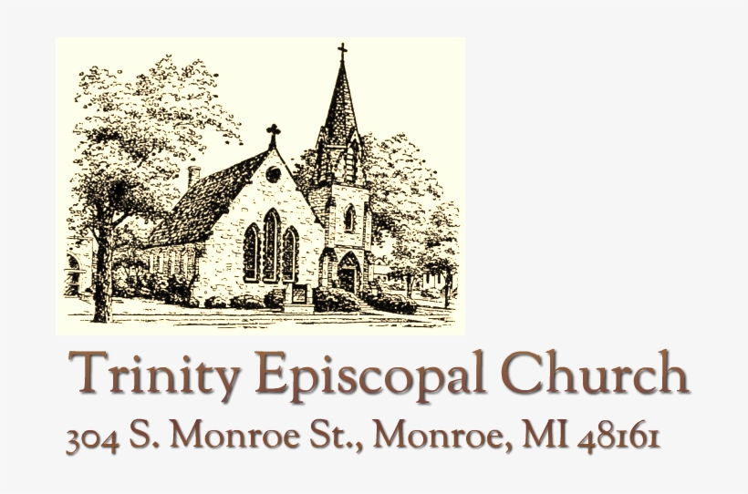 Trinity Episcopal Church, Monroe, Michigan - Poster, transparent png