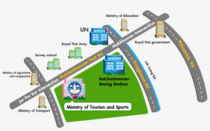 4 Ratchadamnoen - Ministry Of Education Thailand Map, transparent png