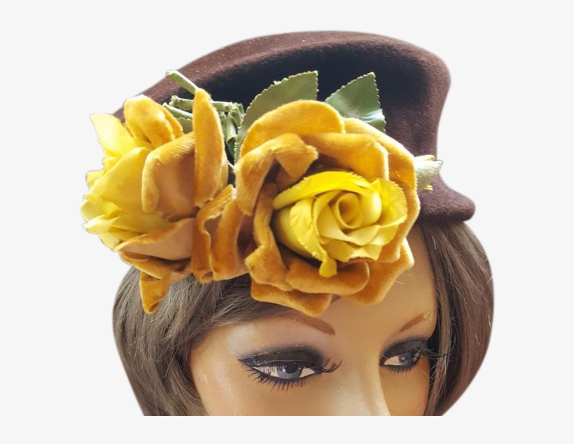 This 1950s Cocoa Brown, Felt Fur Hat Has A Wonderful - Headpiece, transparent png