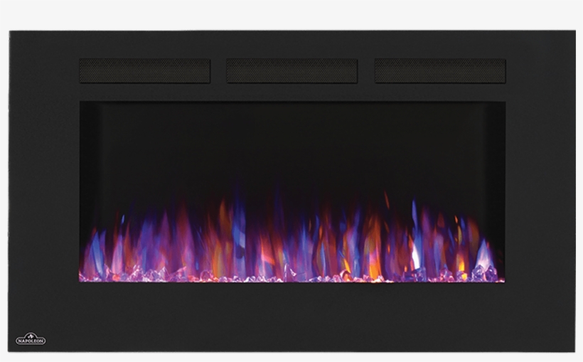 Allure Wall Mount Electric Fireplace Napoleon, transparent png