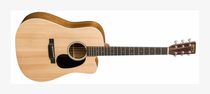 Martin Dcrsg Cutaway Electric Dreadnought Acoustic - Martin Dcx1ae Macassar Acoustic-electric Guitar Natural, transparent png