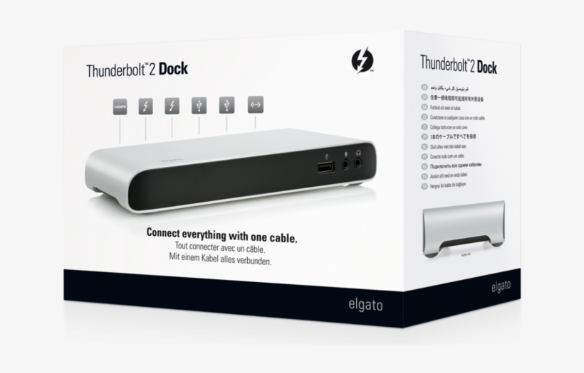 Elgato Thunderbolt 2 Dock - Elgato Thunderbolt 3 Dock, transparent png