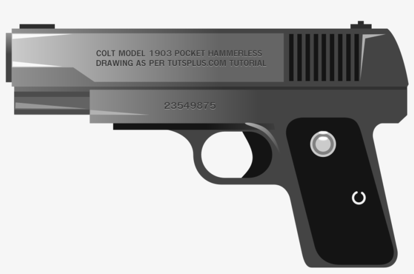 Popular Images - Handgun Clip Art, transparent png