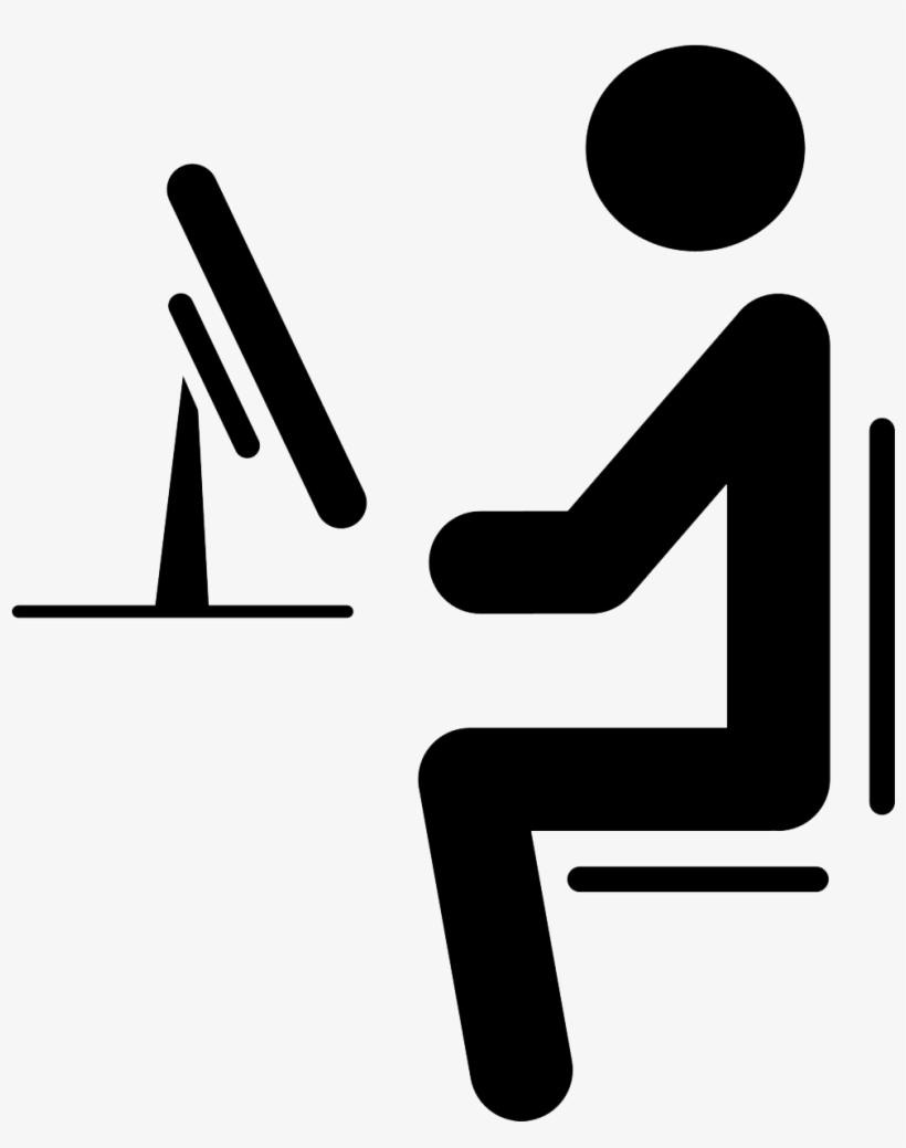705 745 - User With Computer Icon, transparent png