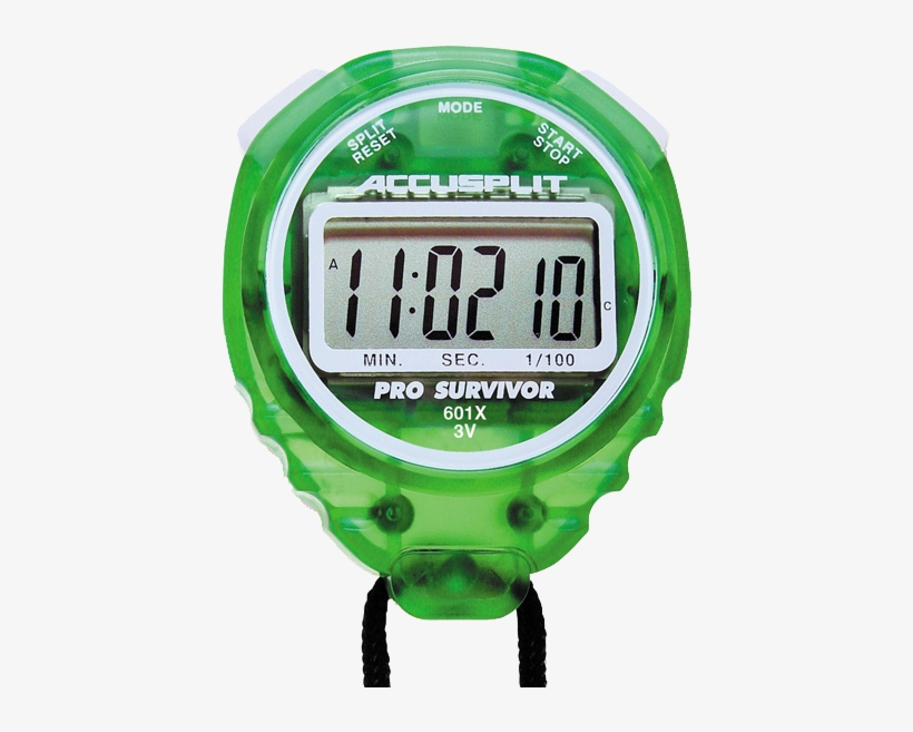 Accusplit Pro Survivor 601x Stopwatch - Accusplit Clear Pro Survivor Stopwatch A601x-bl, transparent png